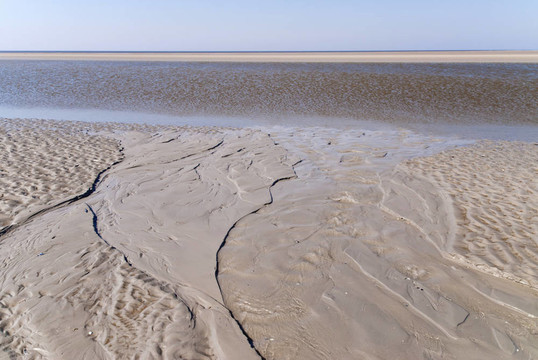 海灘上的St. Peter Ording