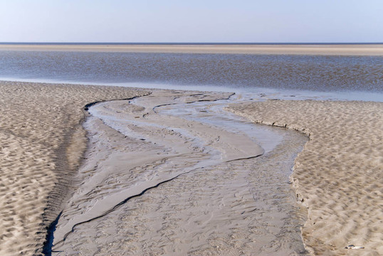 海灘上的St. Peter Ording