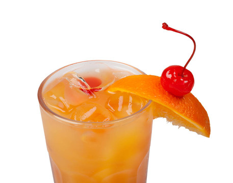橙汁雞尾酒特寫
