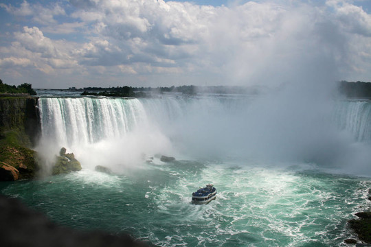Niagra Falls的船