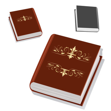 封面上有金色裝飾的書