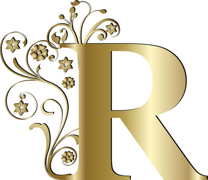大寫字母R金