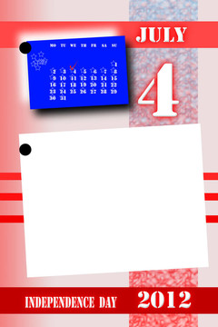 撕裂表獨立日日歷2012