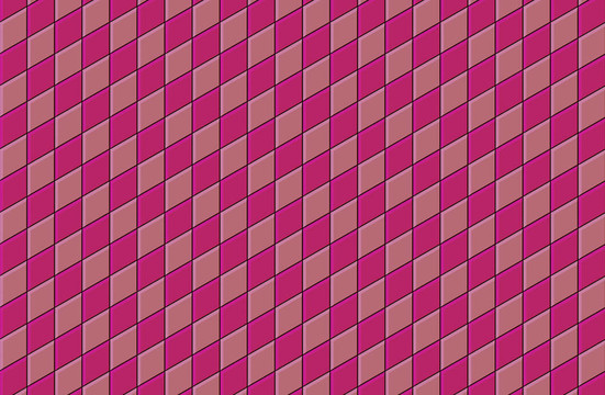 3D渲染粉紅色瓷磚墻面鋪裝
