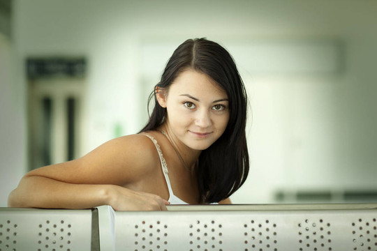 年輕漂亮的女孩肖像