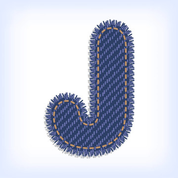 牛仔褲字母