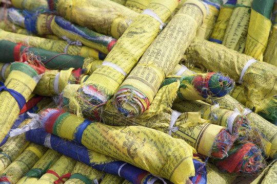 斯瓦揚(yáng)布納特寺的祈禱旗