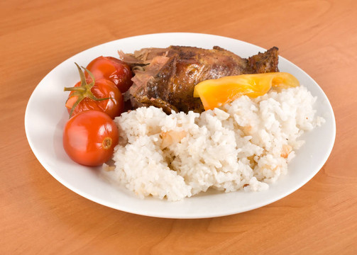 肉蔬菜飯