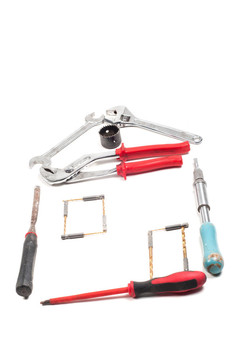 與建筑工具的概念照片
