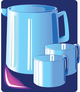 瓶和兩杯