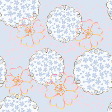 無(wú)縫花卉裝飾