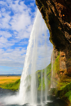 冰岛瀑布Seljalandsfoss