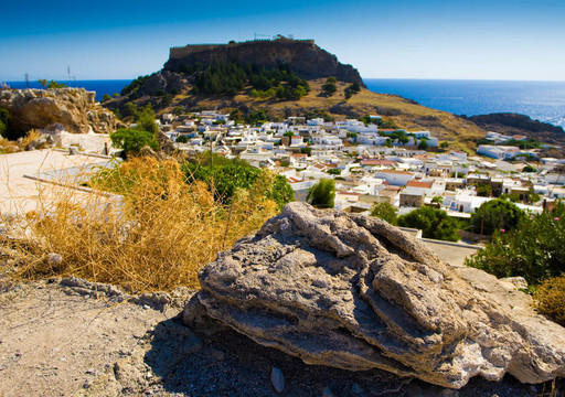 Lindos。Rhodos。希臘