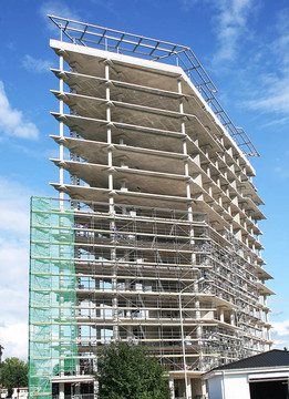 建立了多層建筑