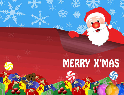 Santa圣誕卡