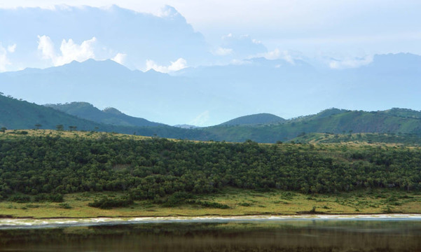 Chambura Gorge水邊的風景