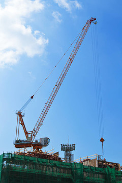 起重機(jī)和建筑施工現(xiàn)場(chǎng)