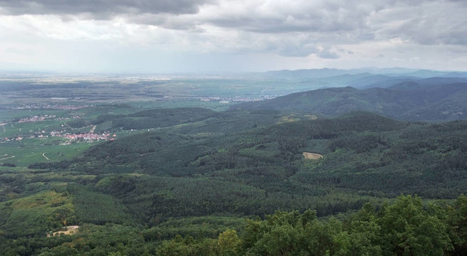 鳥瞰Haut Koenigsbourg Castle