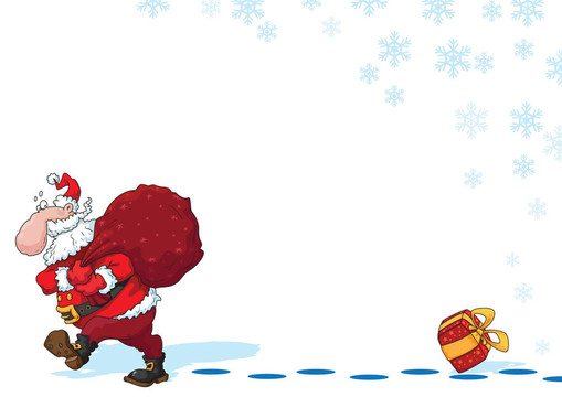 Santa和雪花