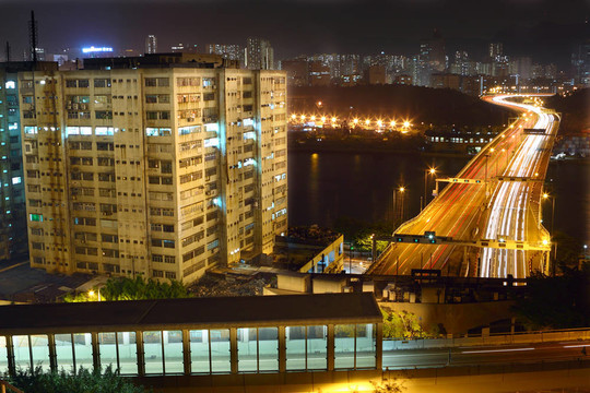 城市交通夜