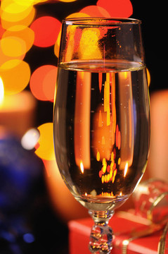 與香檳Wineglass