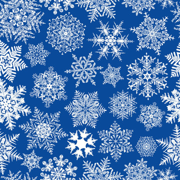 無縫重復雪花背景