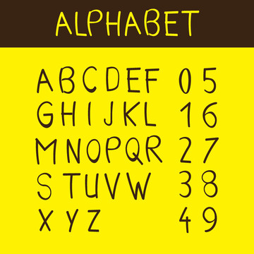 字母和數(shù)字字體-插圖
