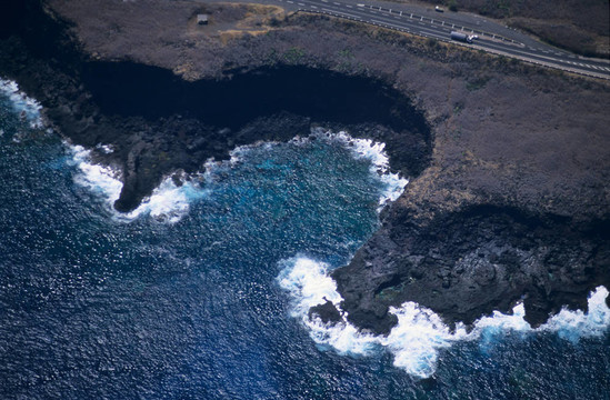 Pointe德城堡留尼汪島鳥瞰圖