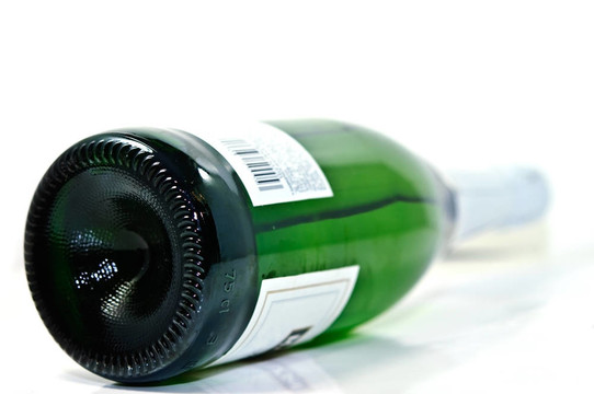 葡萄酒或香檳酒瓶