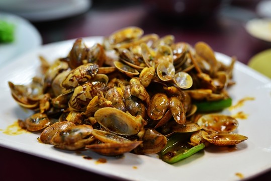 姜蔥炒花甲