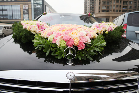婚車鮮花