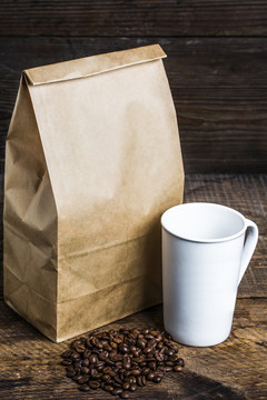 牛皮紙袋咖啡杯