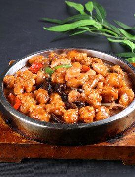 鐵板三鮮肉段
