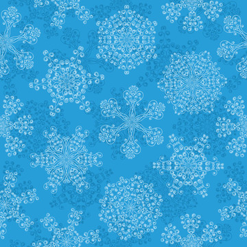 與雪花無(wú)縫圖案
