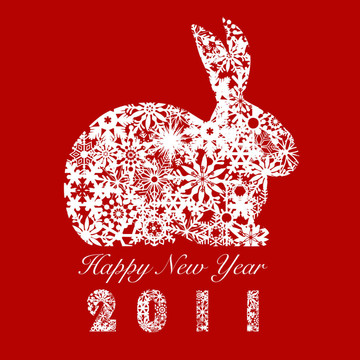 2011只兔子的雪花