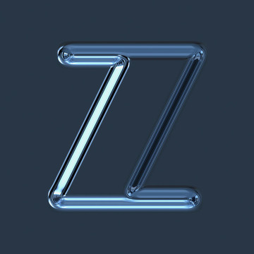 抽象說明玻璃字母Z