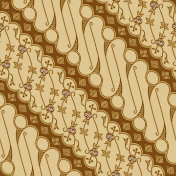 無縫Batik Parang Pattern