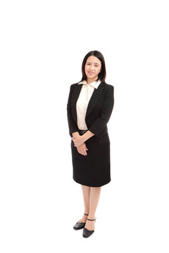 亞洲商業(yè)女性微笑的肖像