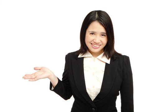 亞洲商界女性微笑介紹