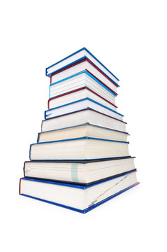 白色高煙囪上的書籍