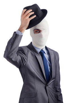 男人被醫(yī)用繃帶