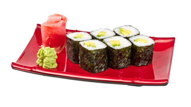 日本素食卷配牛油果