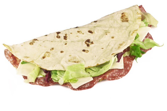Piadina romagnola；傳統(tǒng)的意大利三明治