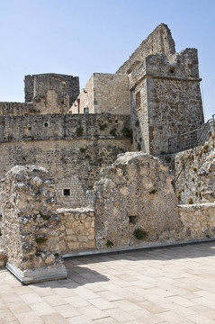Monte Sant Angelo城堡。普利亞。意大利.