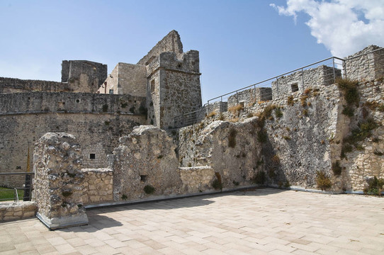Monte Sant Angelo城堡。普利亞。意大利.