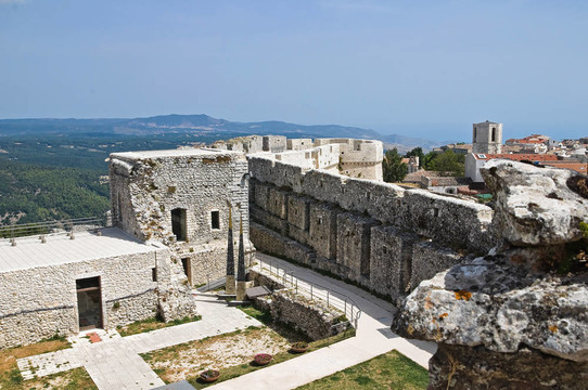 Monte Sant Angelo城堡。普利亞。意大利.