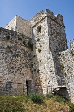 Monte Sant Angelo城堡。普利亞。意大利.