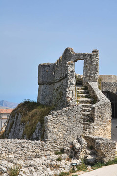Monte Sant Angelo城堡。普利亞。意大利.