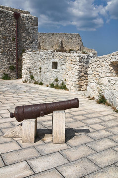 Monte Sant Angelo城堡。普利亞。意大利.