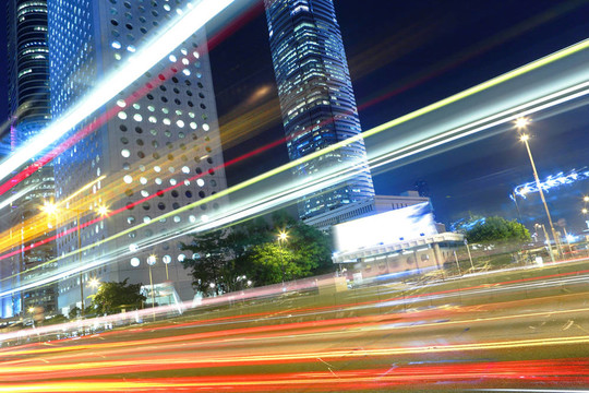 夜間城市交通